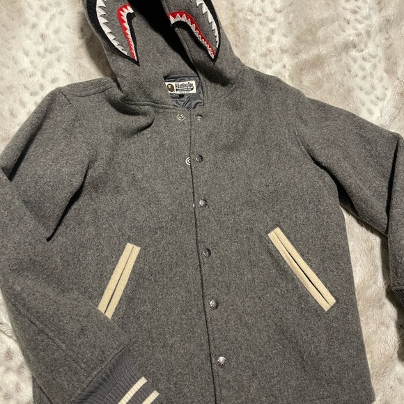 BAPE SHARK VARSITY JACKET - Picture 9 of 16